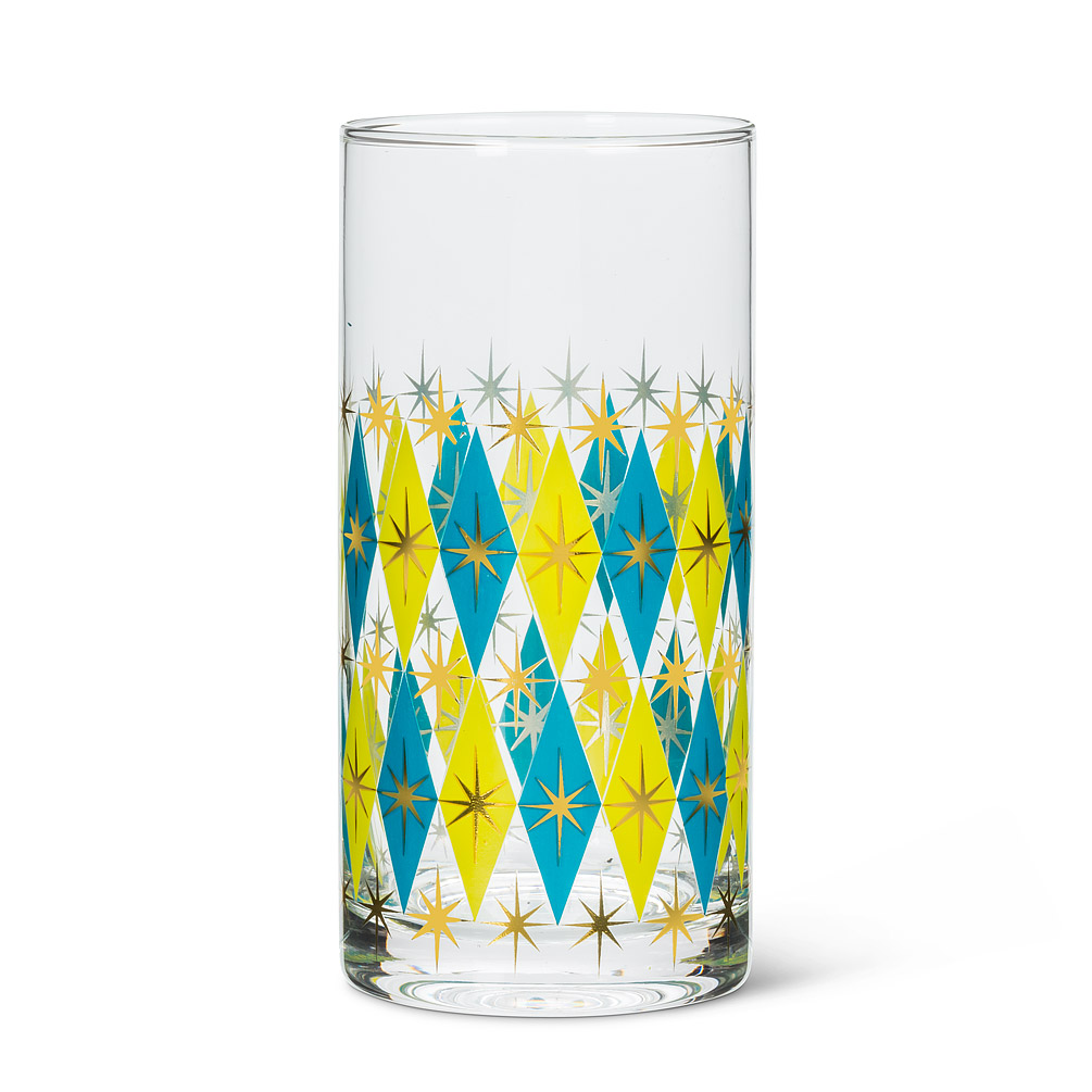 Diamond Highball Glass | Blue