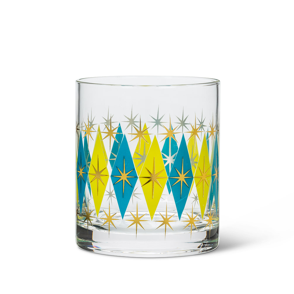 Diamond DOF Tumbler Glass | Blue