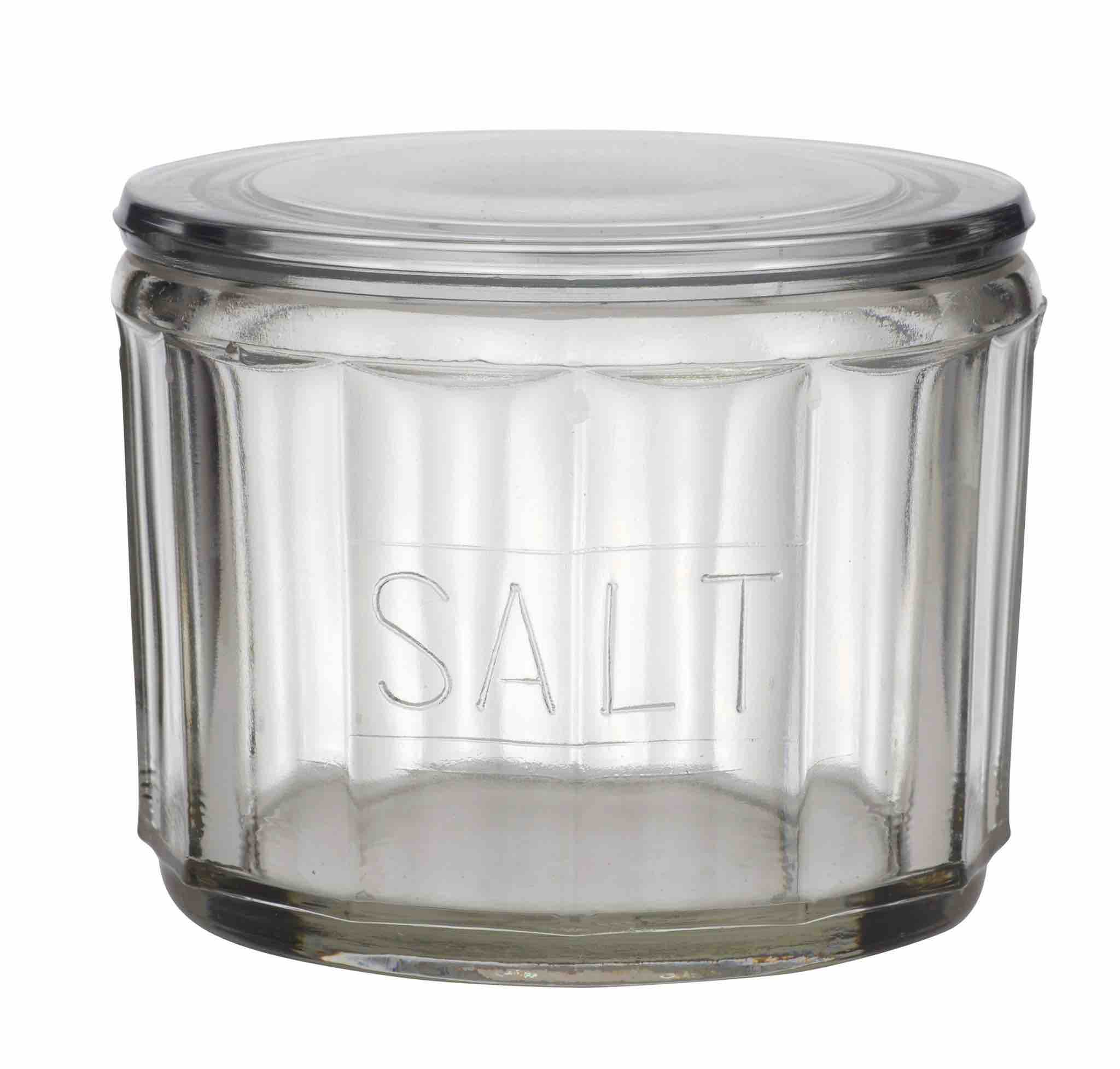 Hemingway Glass Salt Jar