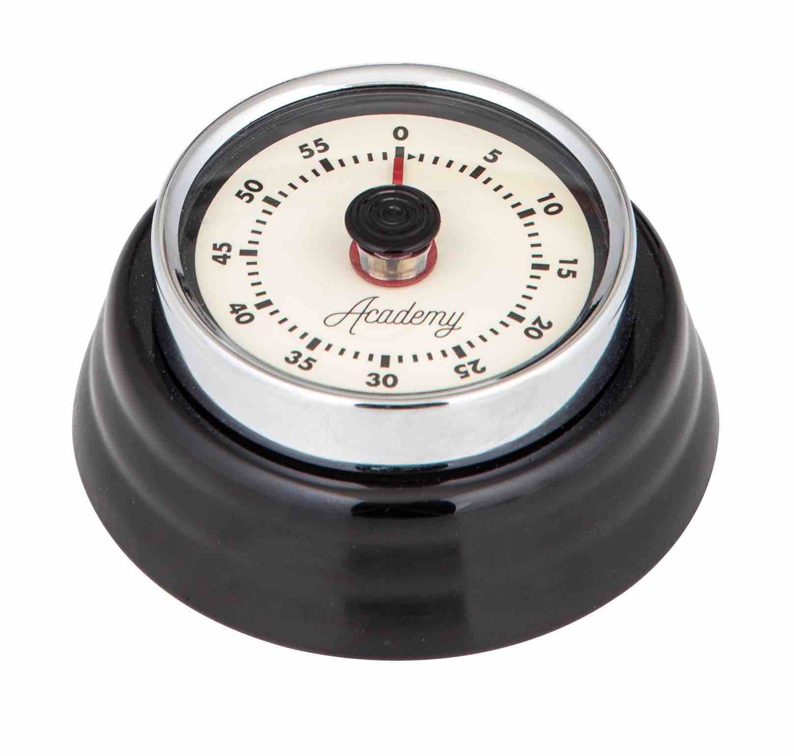 Brontë Mechanical Timer with Magnet | Black