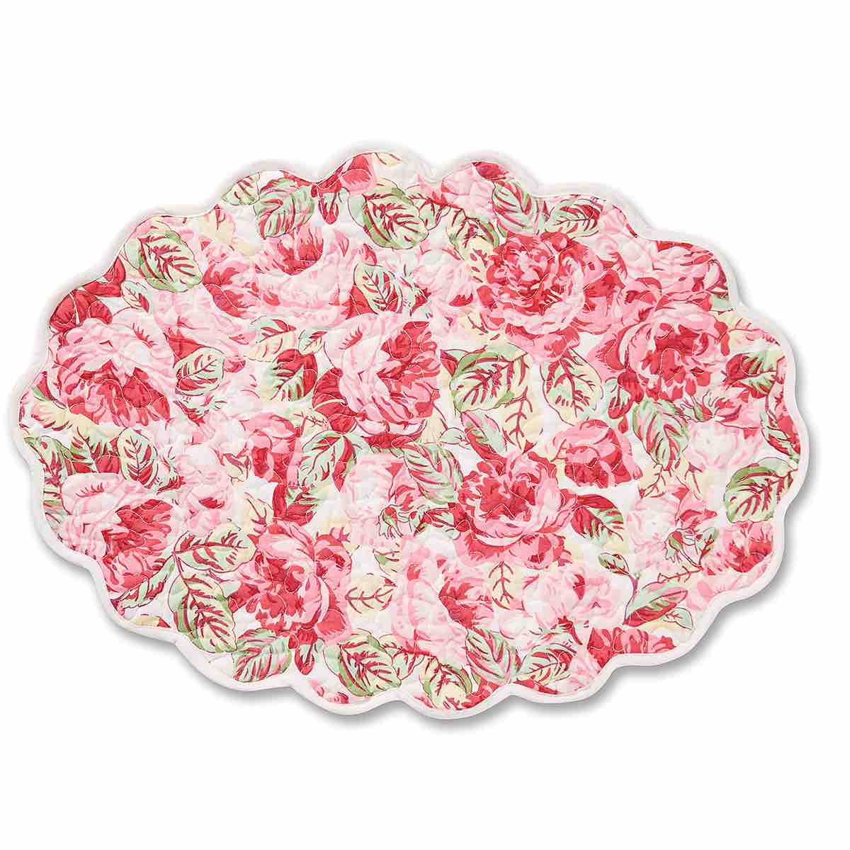 April Cornell Quilted Placemats | Set of 4 | La Vie En Rose Pink
