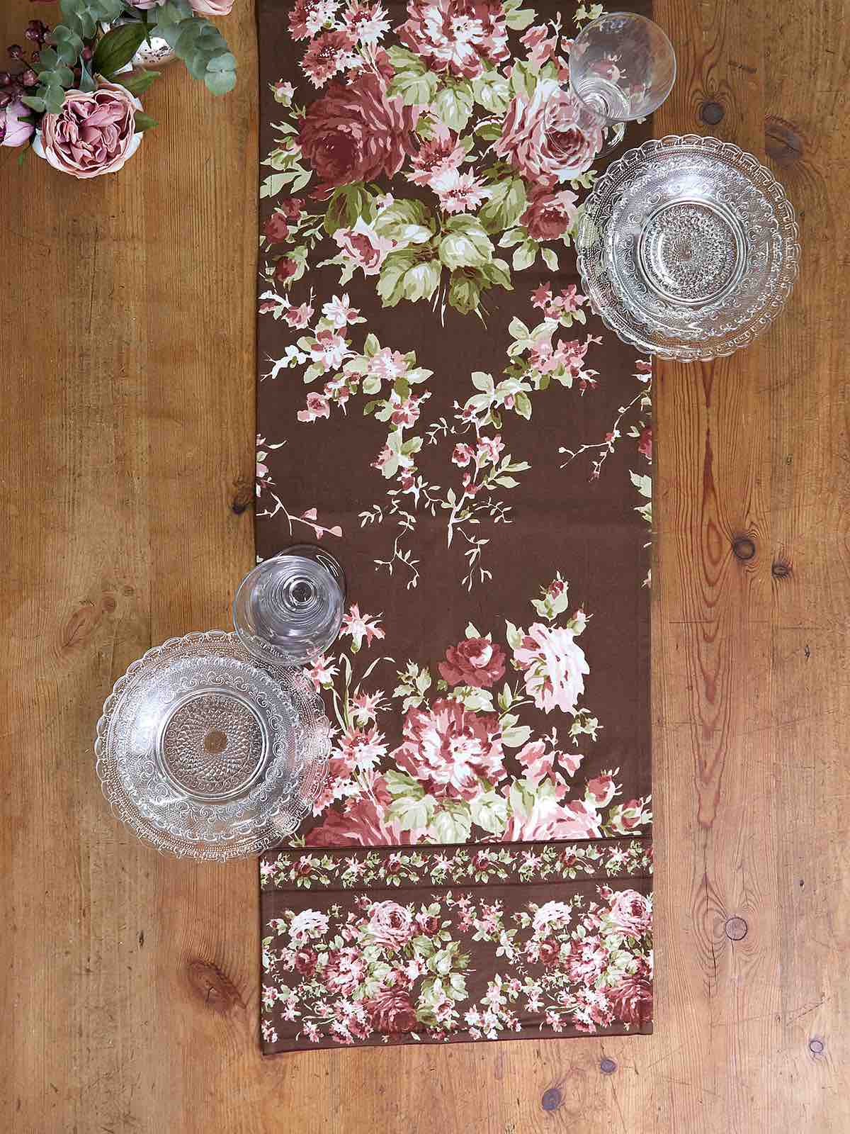 April Cornell Table Runner | Cottage Rose Nutmeg