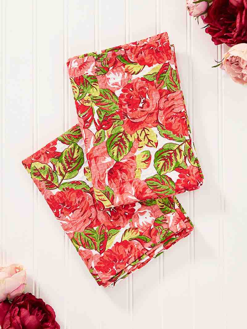 April Cornell Tea Towel | La Vie En Rose Blue