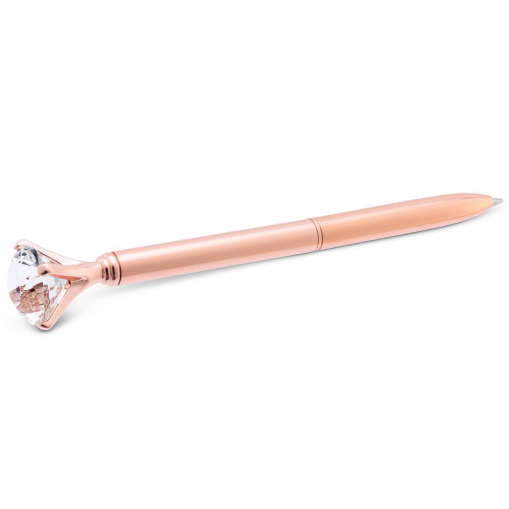 Pen with Large Gem | Rose Gold