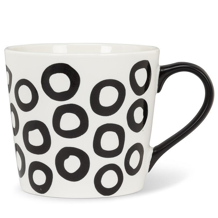 Bone China Mug | Graphic Loopy Circles
