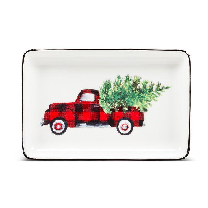 Buffalo Check Truck Rectangular Tray