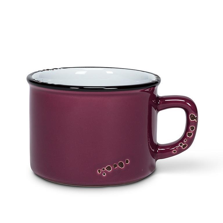 Enamel Look Cappuccinoo Mug | Plum 8oz