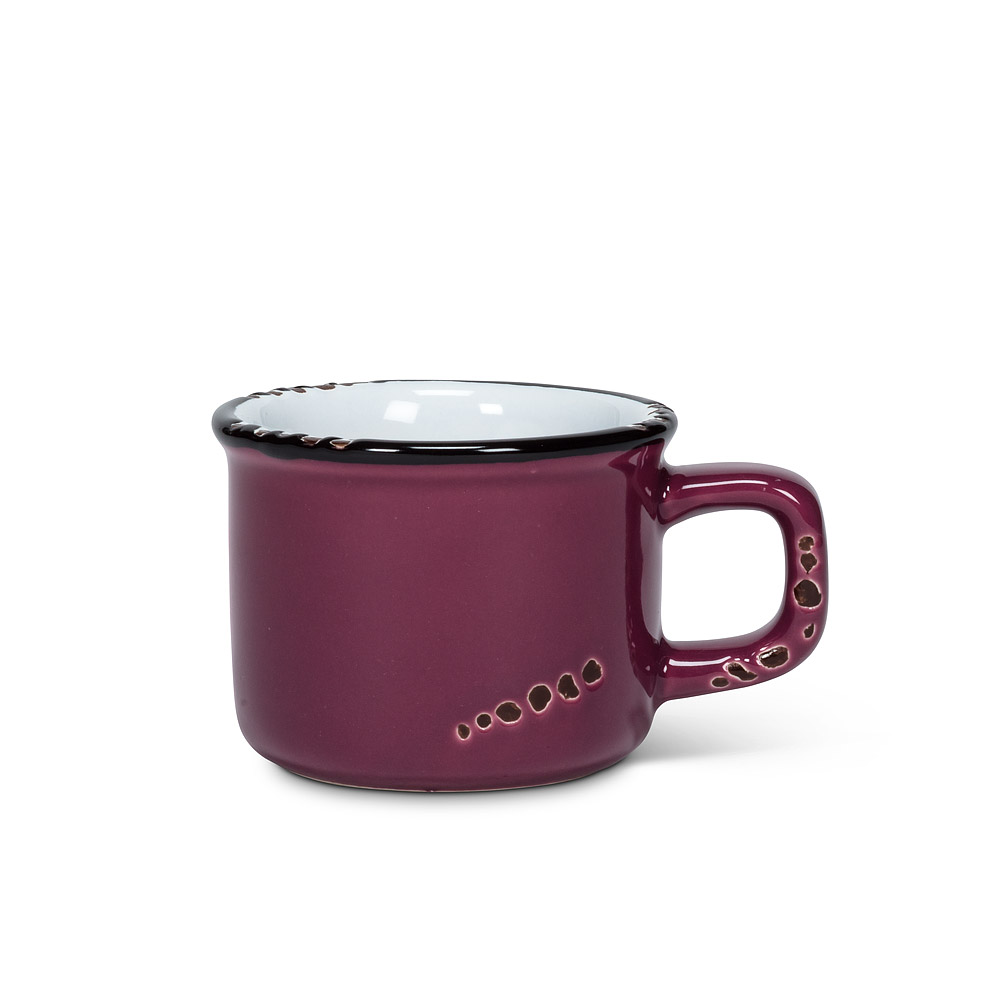 Enamel Look Espresso Mug | Plum 3oz