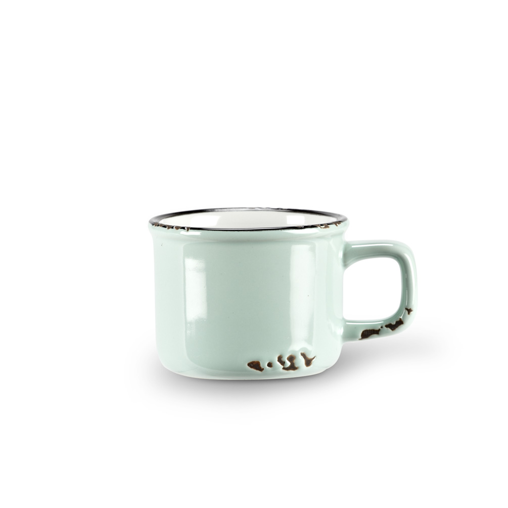 Enamel Look Espresso Mug | Light Blue 3oz