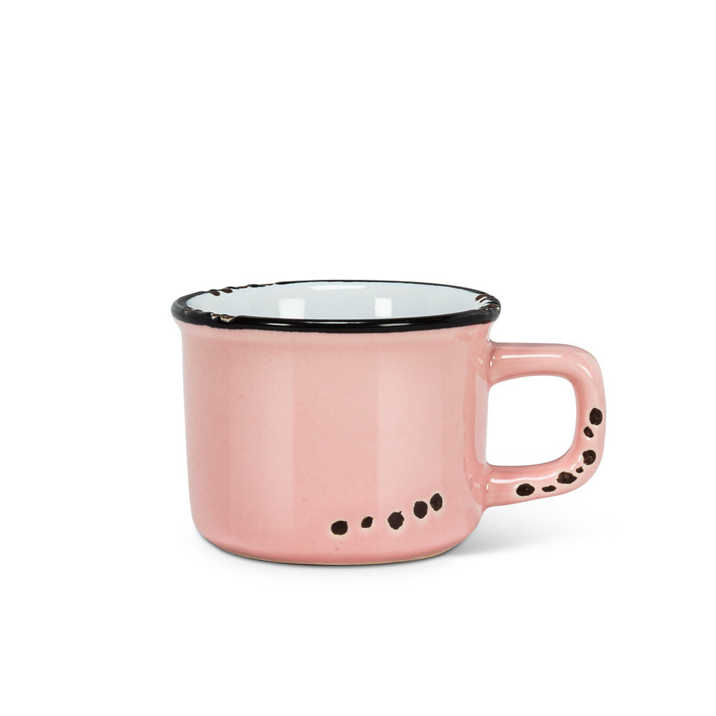Enamel Look Espresso Mug | Pink 3oz