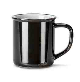 Enamel Look Mug | Black 14oz