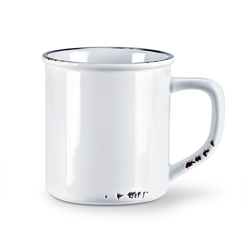 Enamel Look Mug | White 14oz