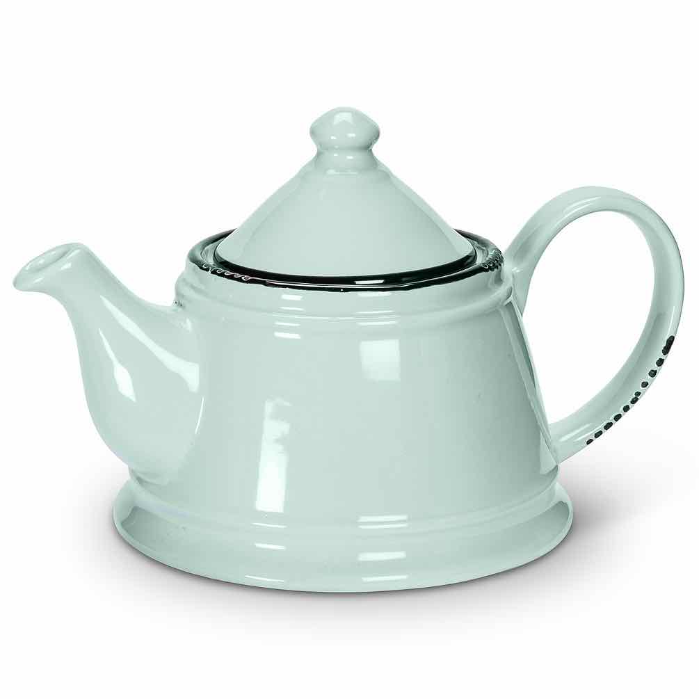 Enamel Look Teapot | Light Blue