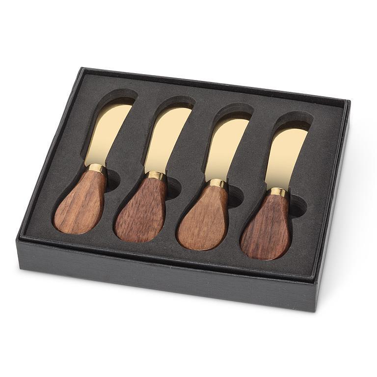 Walnut Handled Pate Spreaders | Set of 4