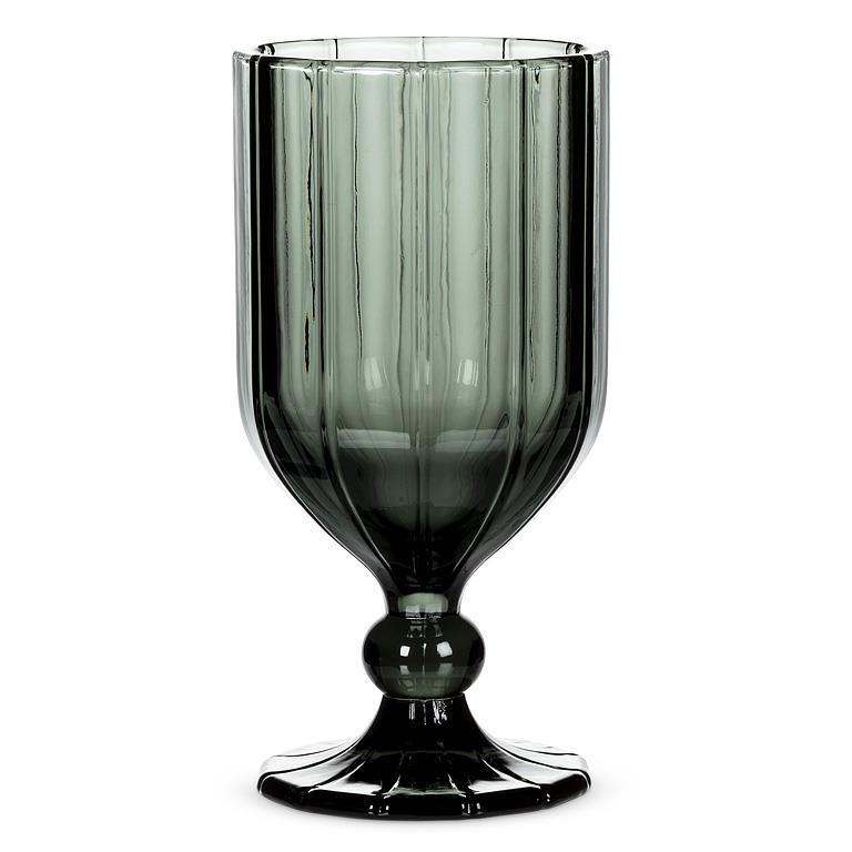 Panel Goblet | Wine Glass | Smoke