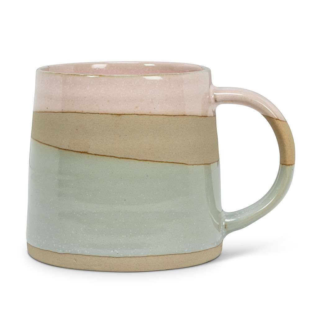 Rustic Style Mug | Pink-Blue