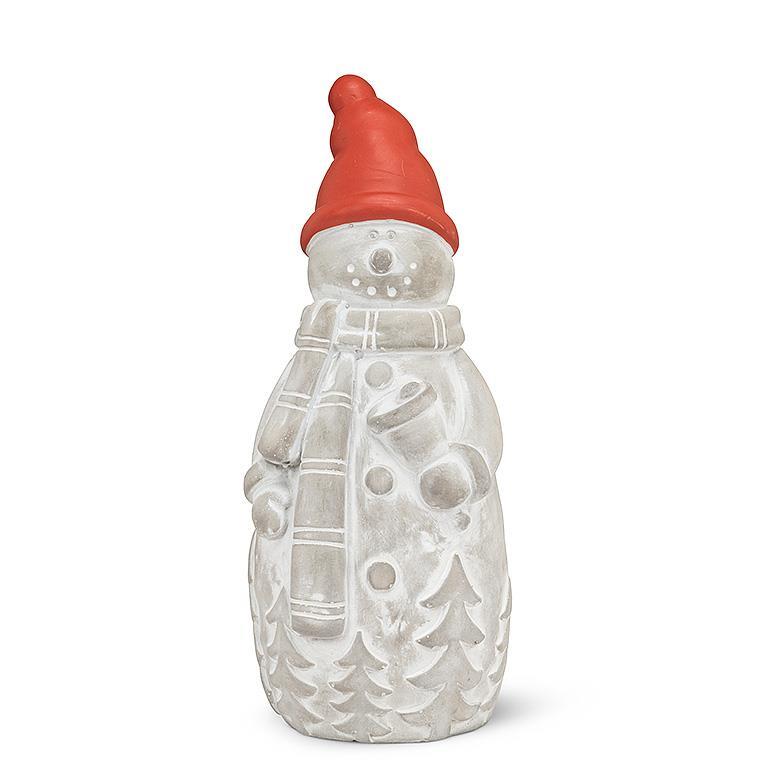 Red Hat Snowman with Bell