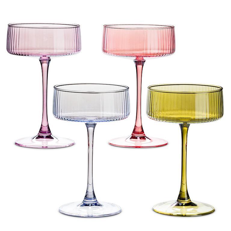 Tight Optic Cocktail Coupe with Lustre | 9oz | Set of 4