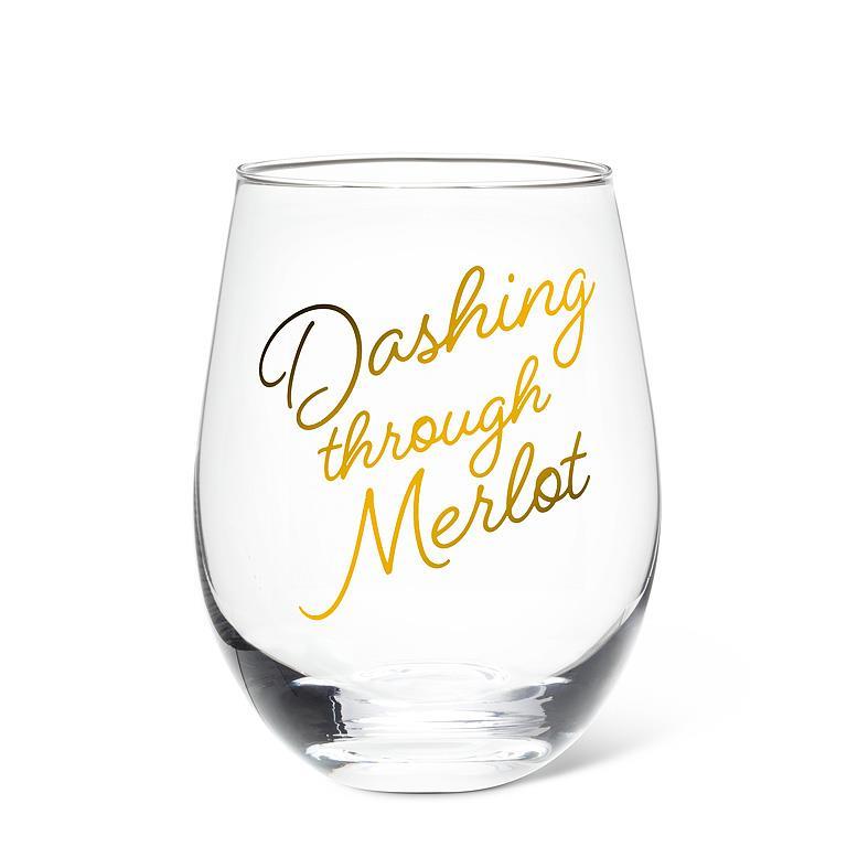 Stemless Wine Glass | Dashing Through Merlot