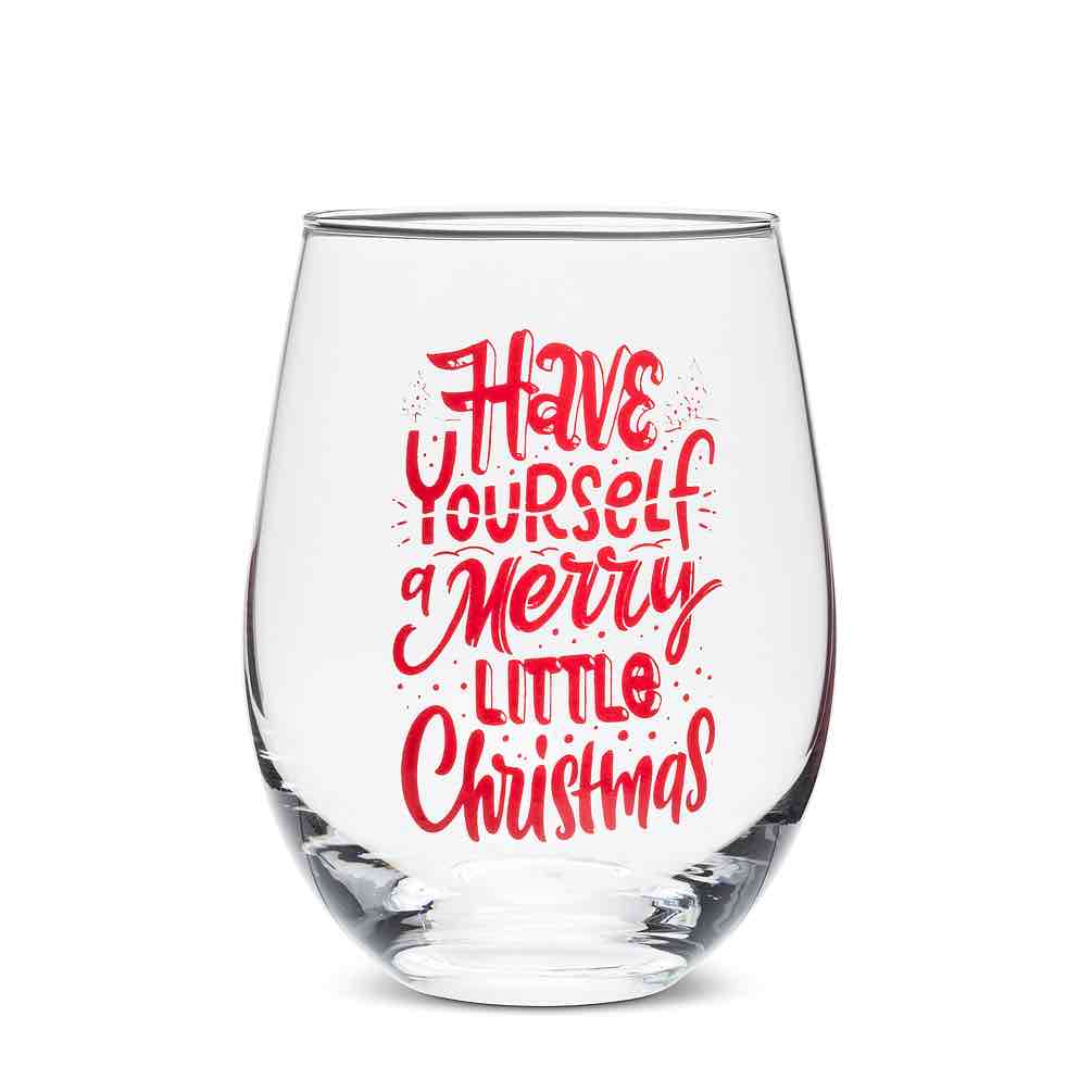 Merry Christmas Stemless Goblet