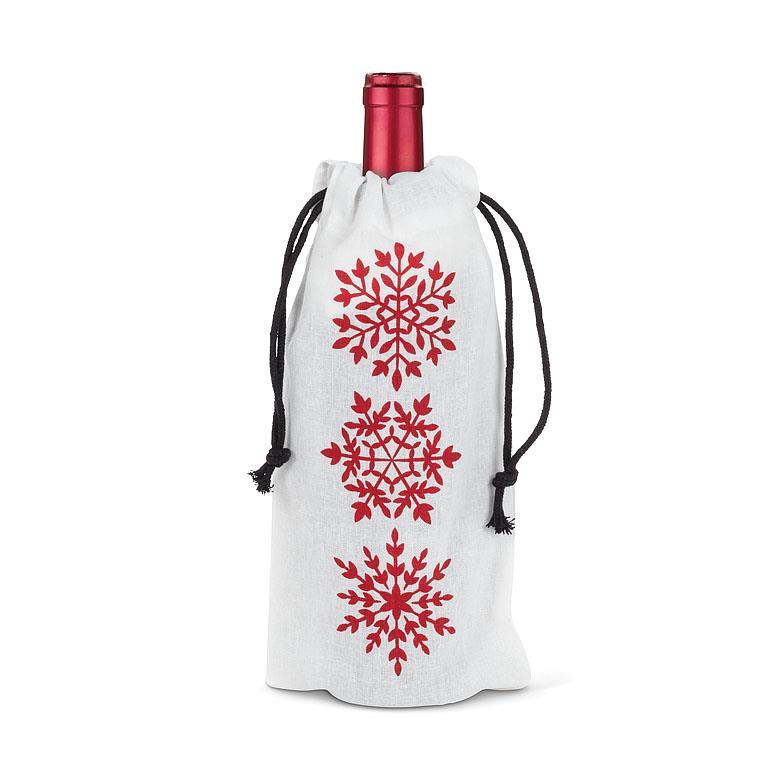 Bottle Tote | Classic Snowflake