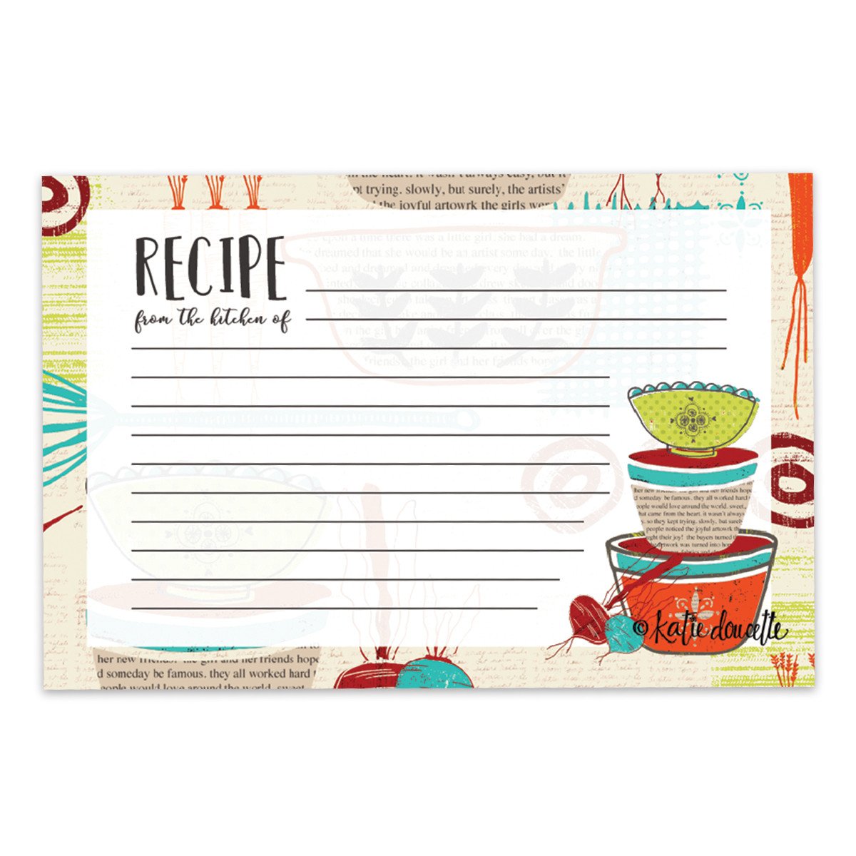 Recipe Cards 4x6 | Made With Love