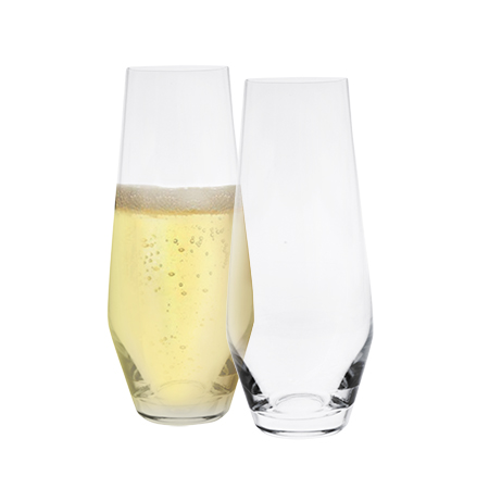 Casual Stemless Flutes | Set of 6