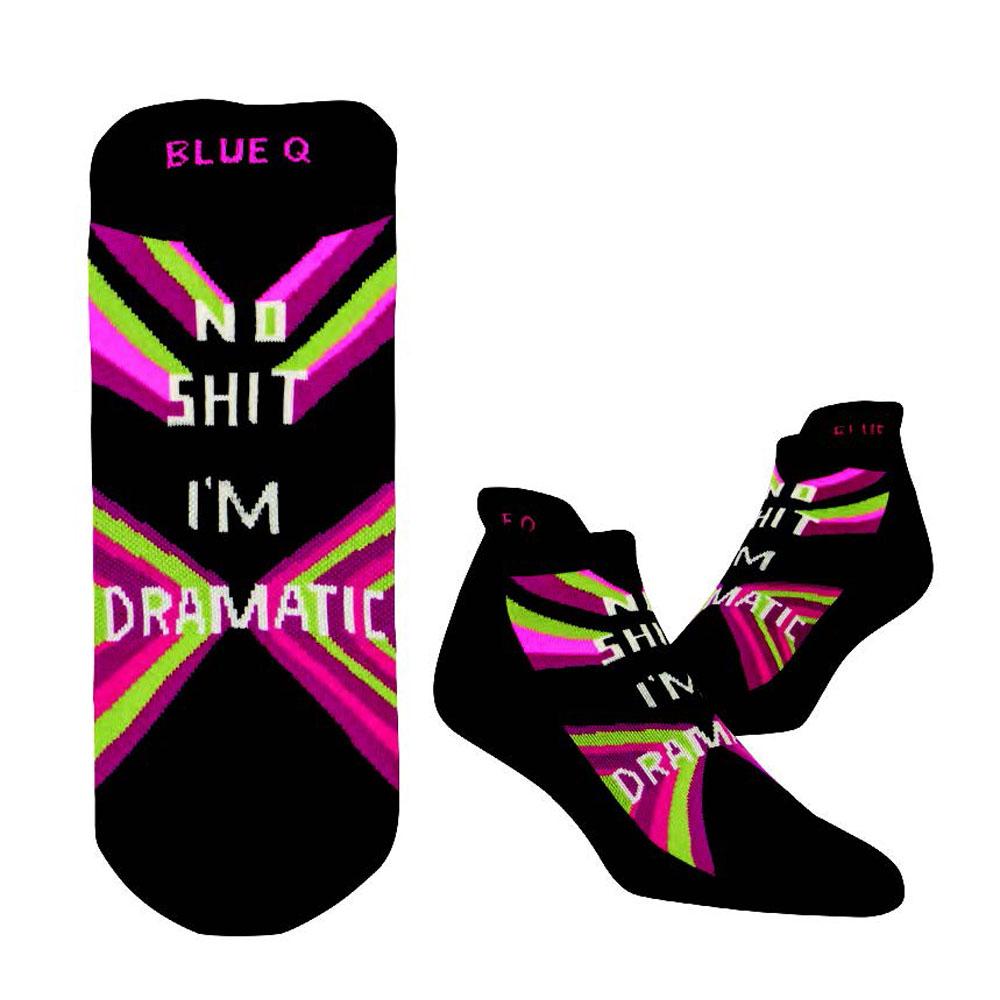 Blue Q Sneaker Socks S/M | I'm Dramatic