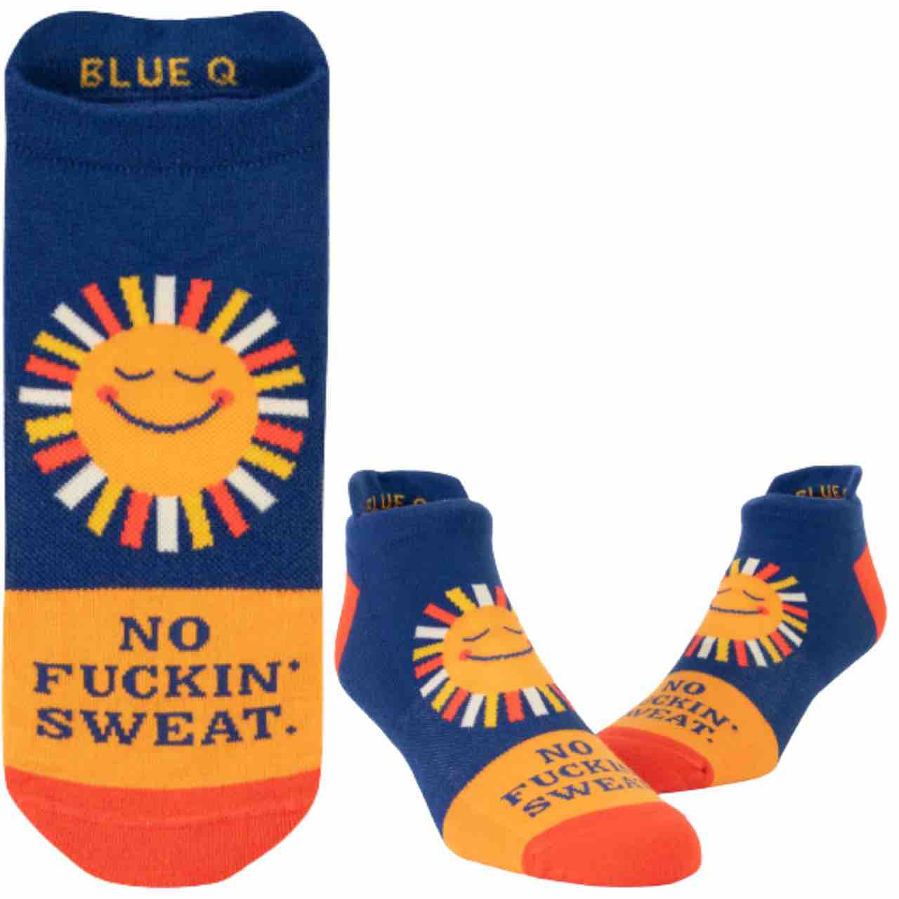 Blue Q Sneaker Socks L/XL | No Fin Sweat