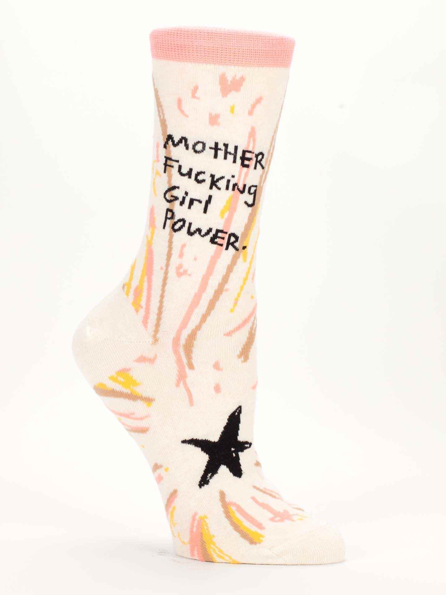 Blue Q Women's Crew Socks | Girl Power