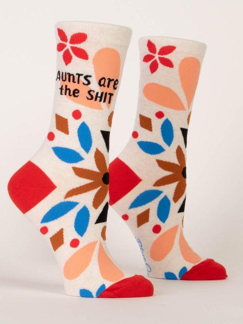 Blue Q Women's Crew Socks | Aunts Are The Sh