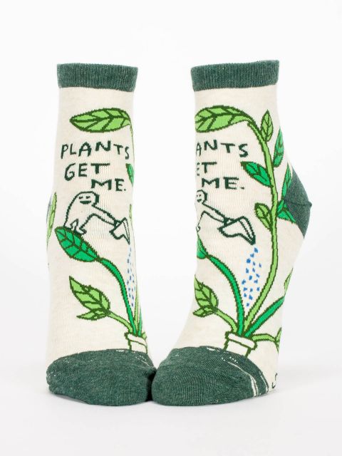 Blue Q Women's Ankle Socks | Plants Get Me