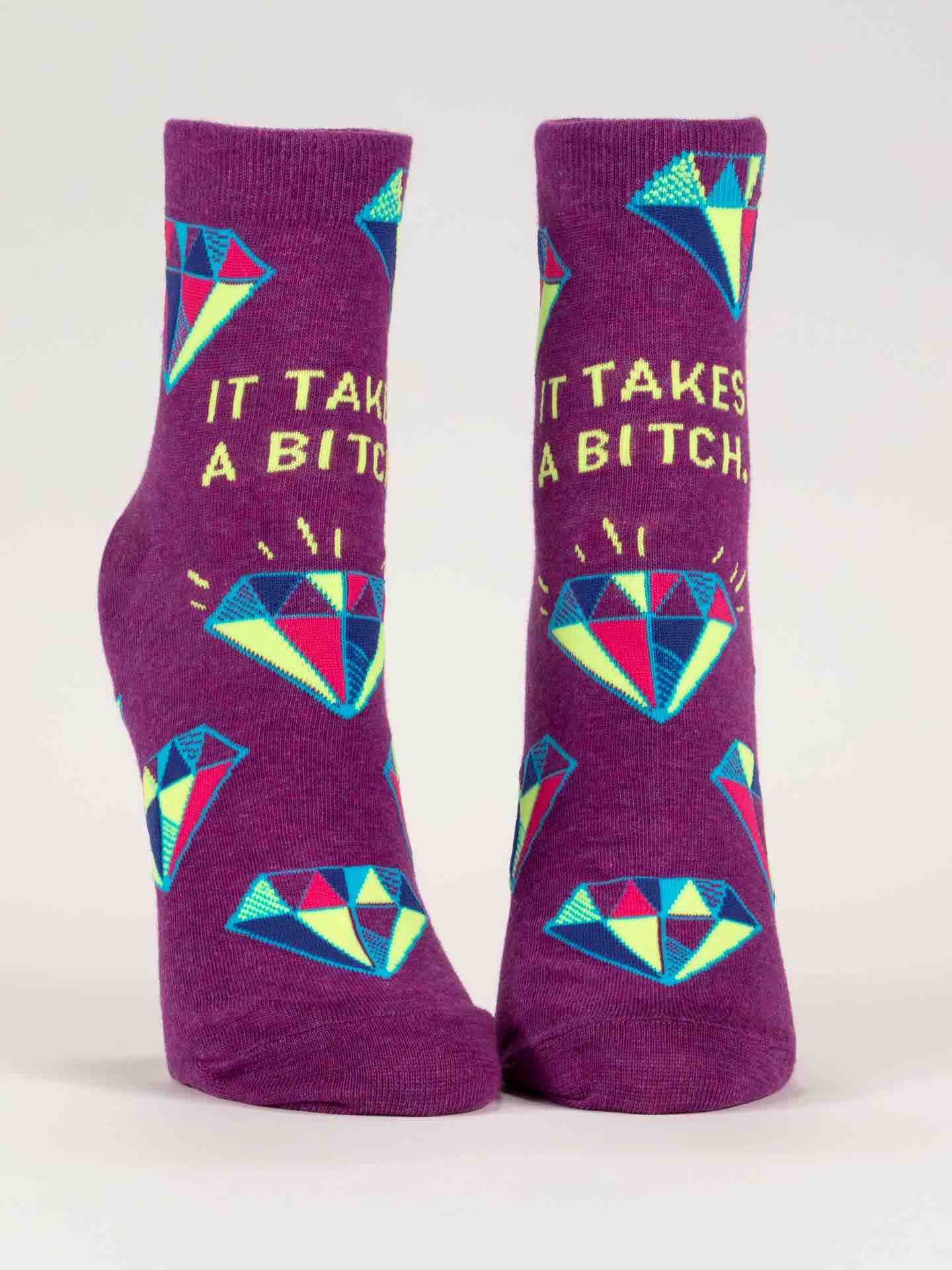 Blue Q Women's Ankle Socks | It Takes a Bitch