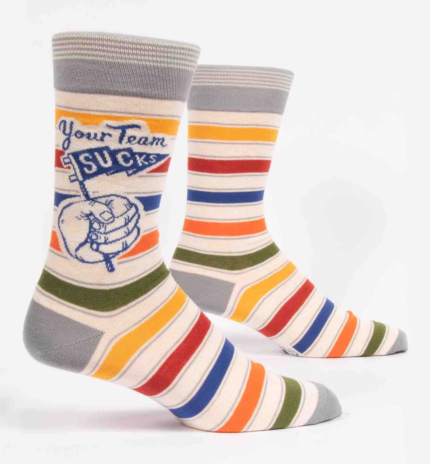 Blue Q Men's Socks | Your Team Sucks