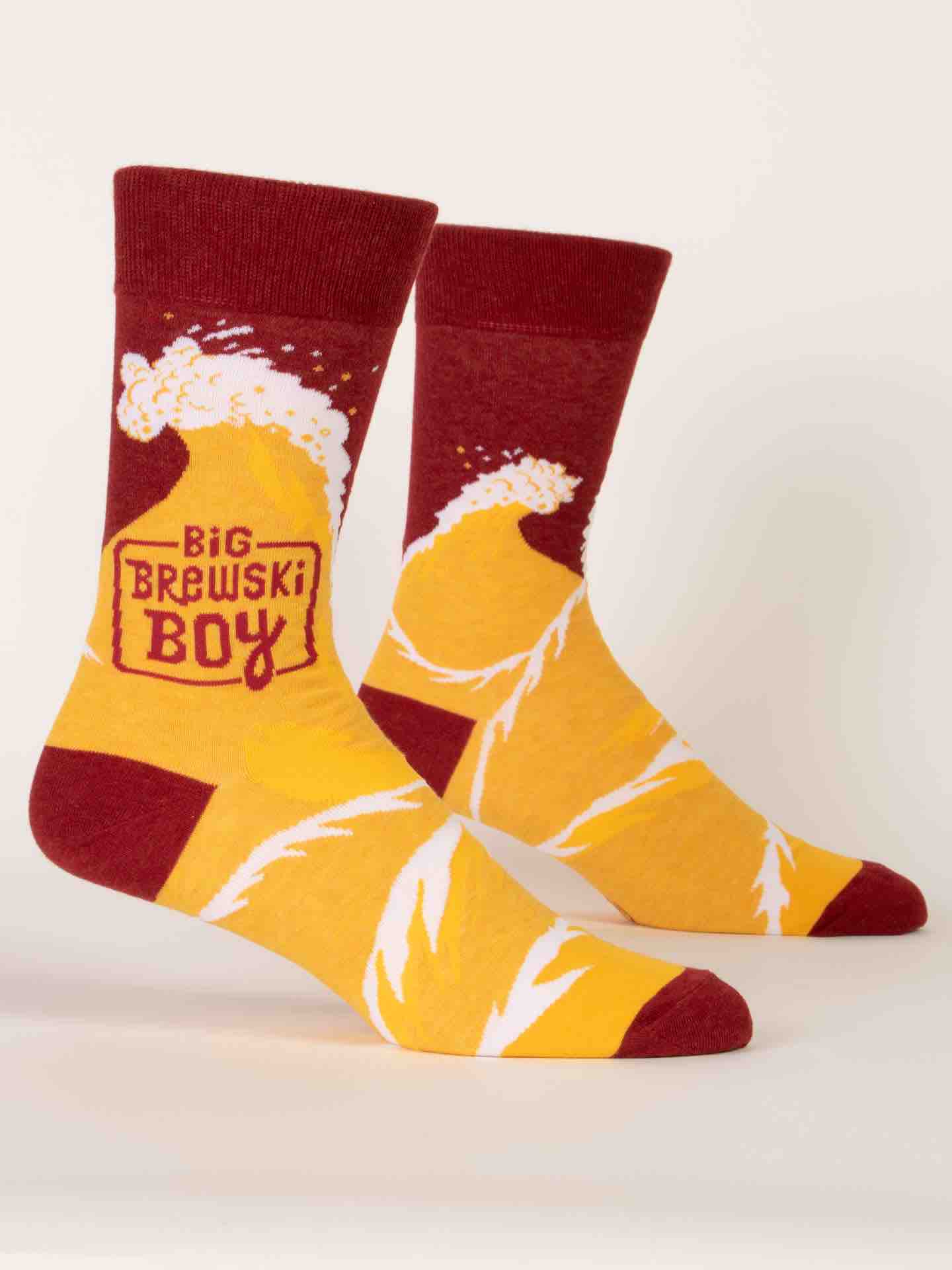 Blue Q Men's Socks | Big Brewski Boy