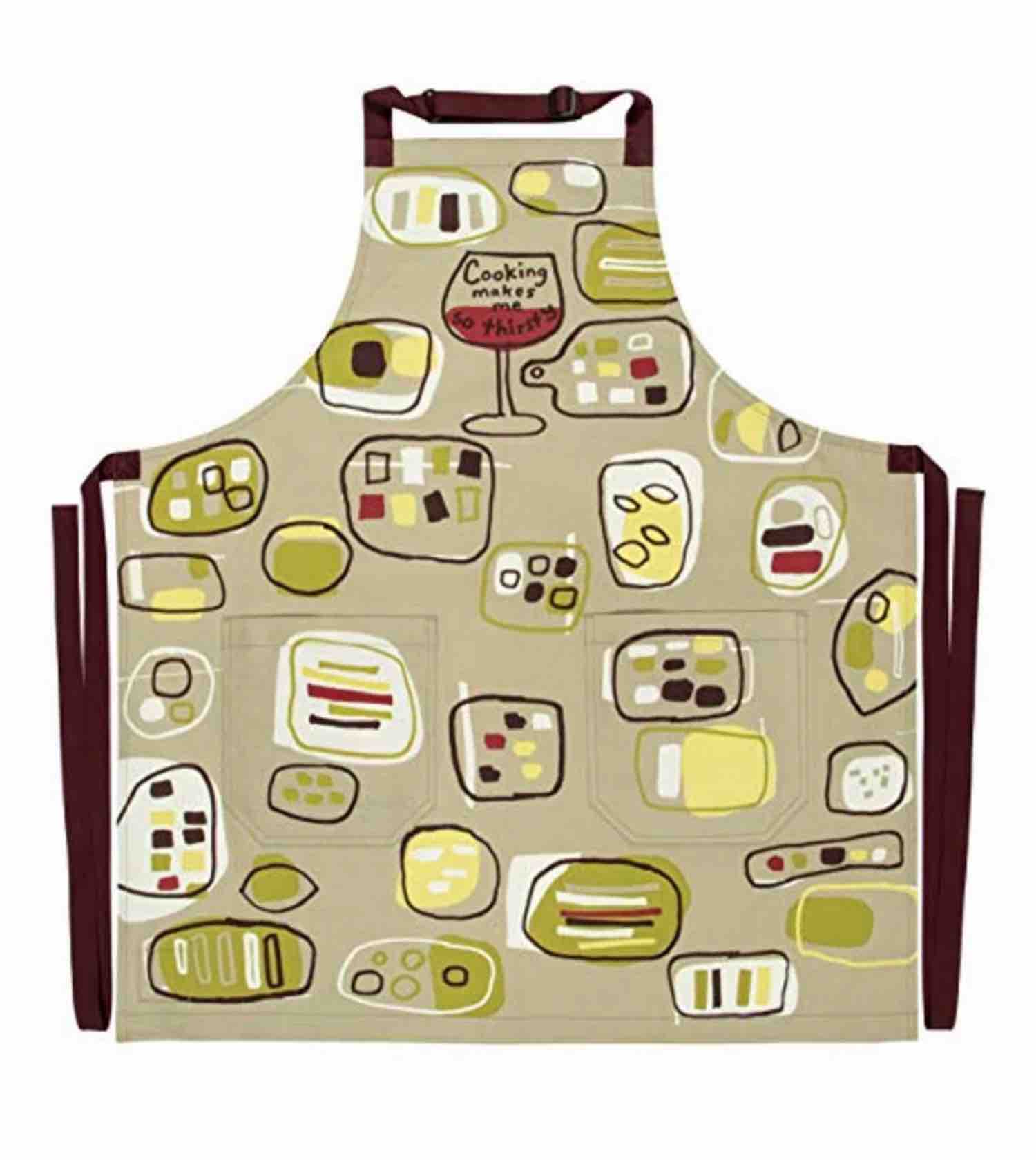 Blue Q Kitchen Apron | Cooking Makes Me Thirsty