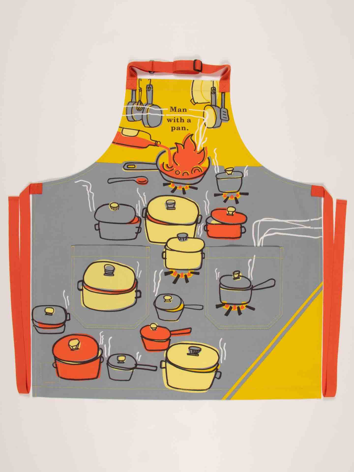 Blue Q Kitchen Apron | Man With a Pan