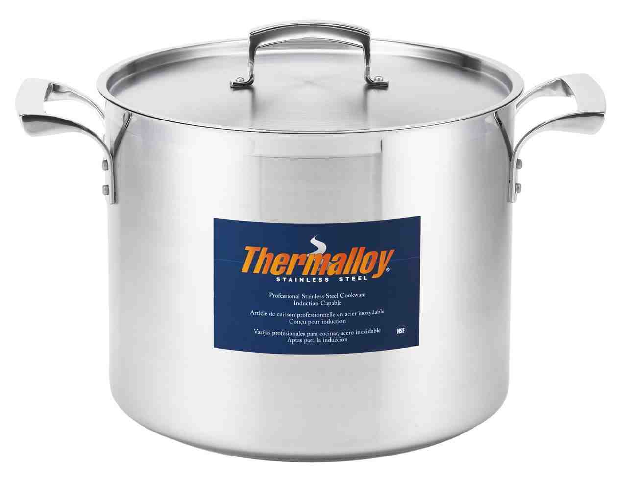 Thermalloy 12qt Deep Stock Pot WITH Lid