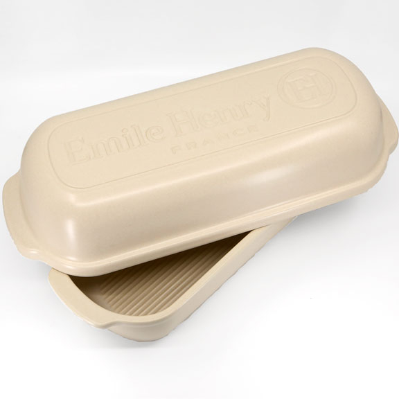 Emile Henry Large Loaf Pan | Bread Baker | Linen