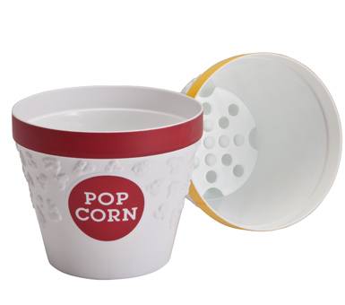 Mini Popcorn Bowl with Drainage Grate