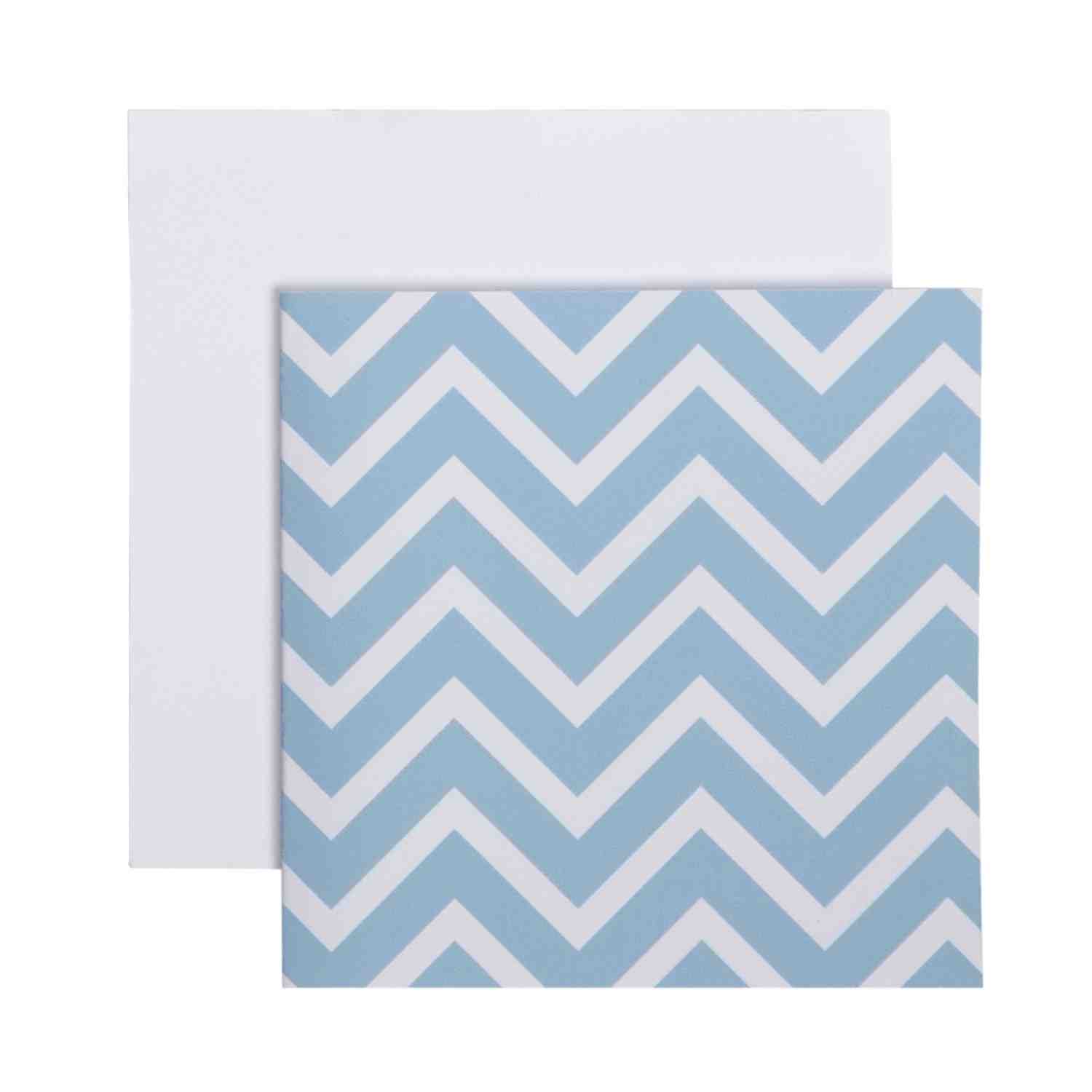 Enclosure Card - Blue Chevron