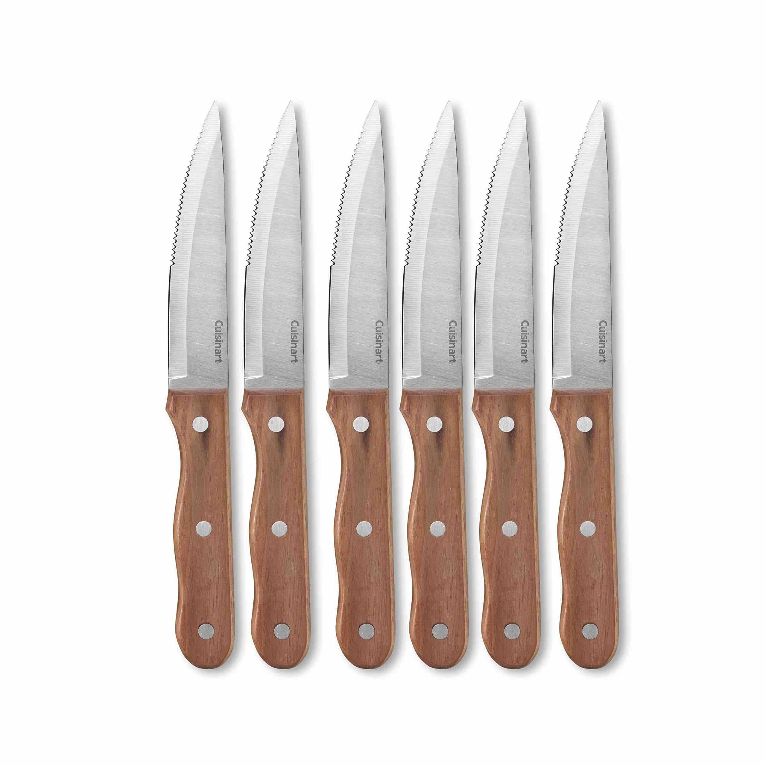 Cuisinart 6pc Steak Knife Set | Walnut