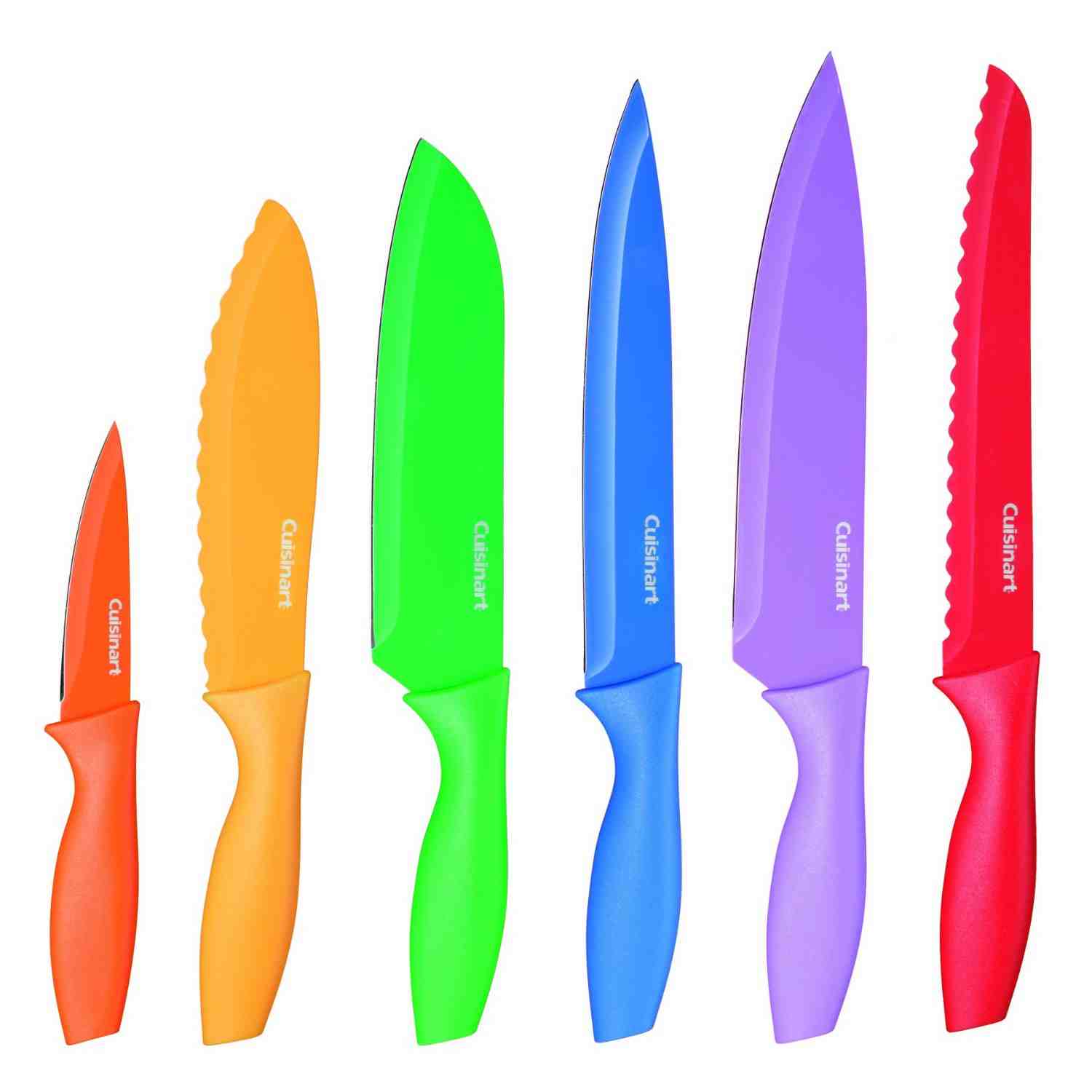 Cuisinart 12pc Colour Knife Set with Blade Guards