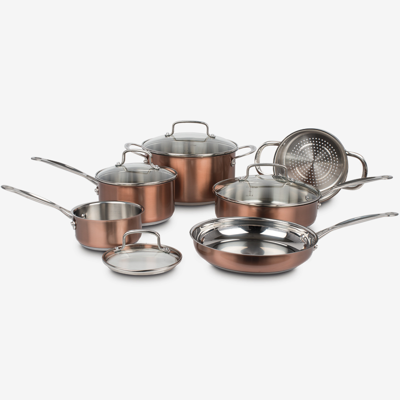 Cuisinart Classic 10pc Cookware Set | Copper