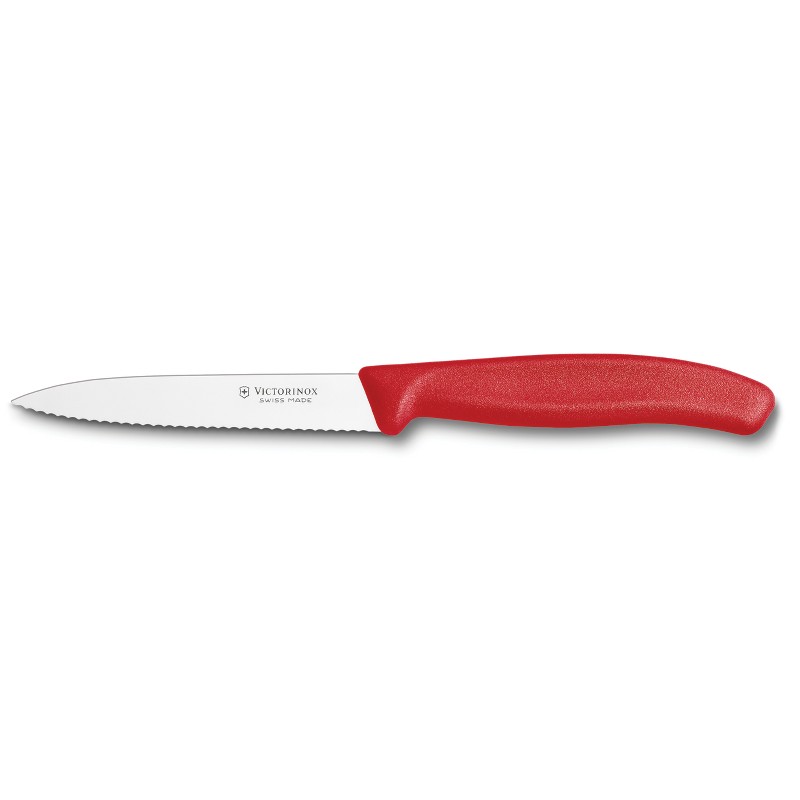 Victorinox 4\" Serrated Paring Knife | Red