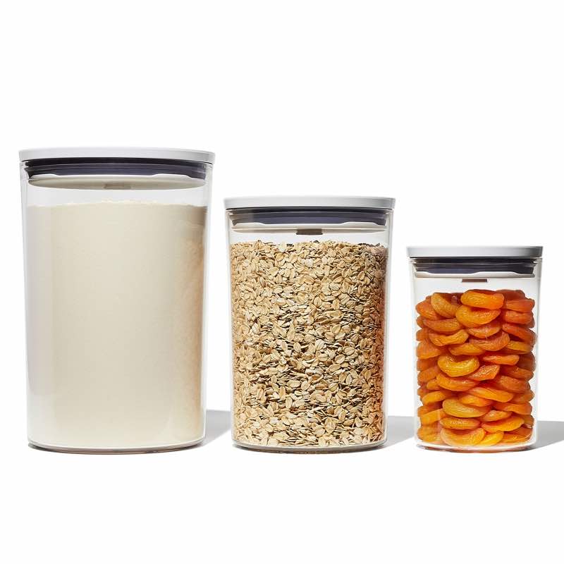 OXO POP 2.0 Round Containers | Canisters | Set of 3