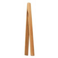 Natural Living 6.5\" Mini Bamboo Tongs