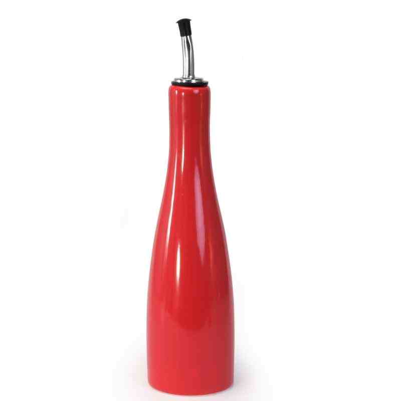 Ceramic Oil Bottle | Red
