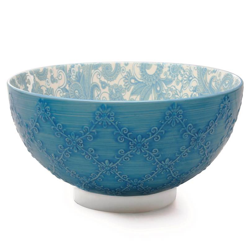 BIA Trellis Serving Bowl | Teal