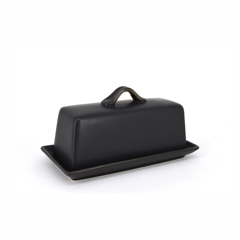 Park West Butter Dish | Black